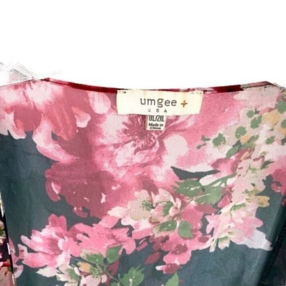 Umgee Floral Boho Tassel Kimono Top - Picture 8 of 16